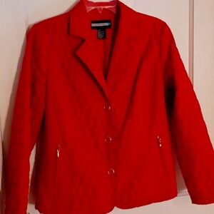 Requirements quilted jacket red women's size small